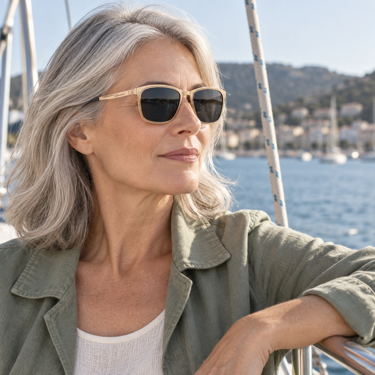 Vareno Polarized Square Sunglasses