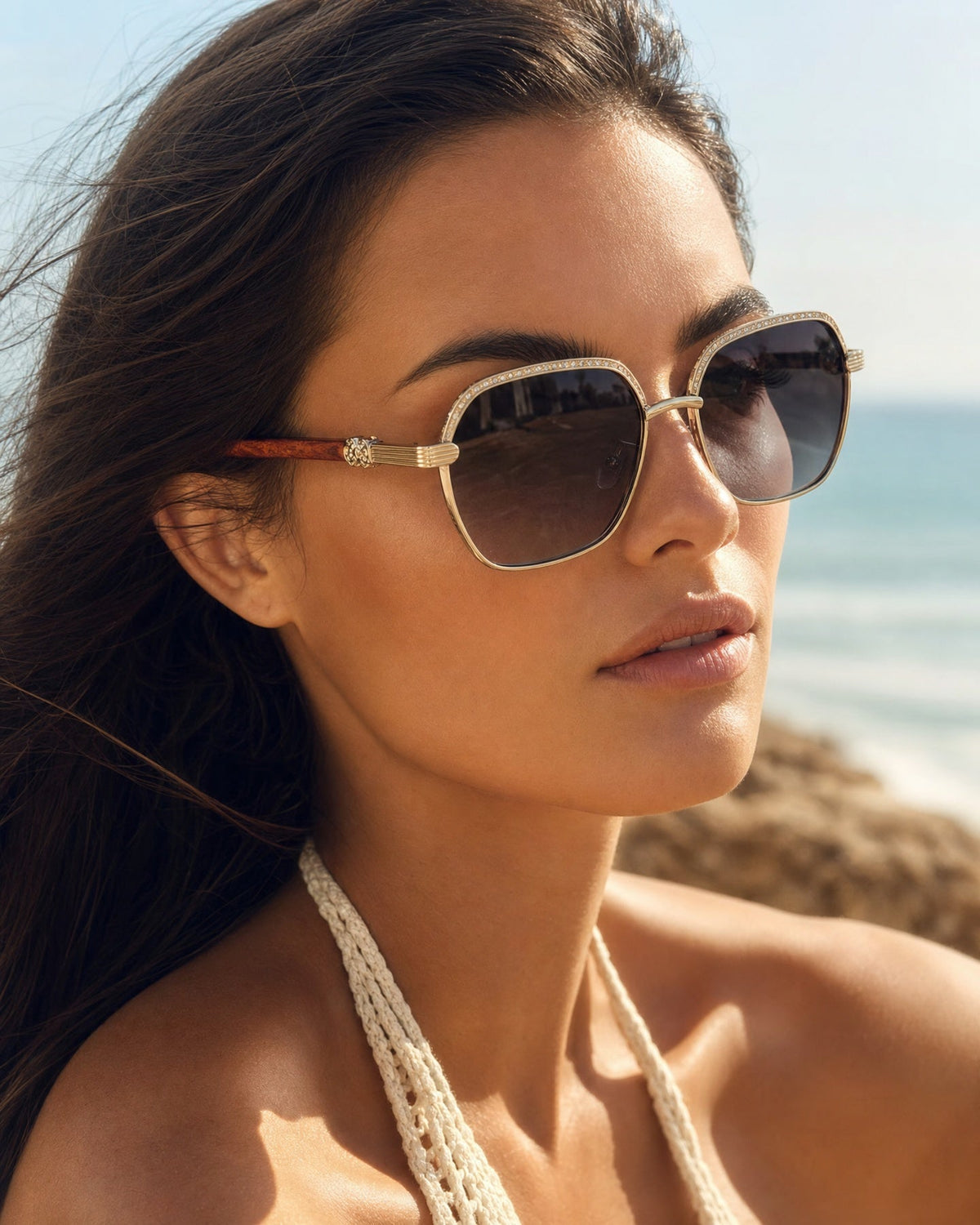 Giovanni Retro Wooden Sunglasses